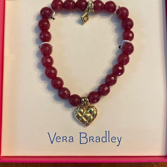 Vera Bradley “Love you more” heart beaded bracelet - Picture 3 of 6
